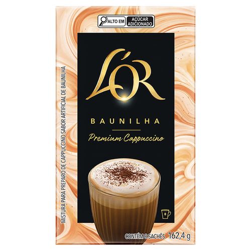 Cappuccino Solúvel L'Or Baunilha 162,4g