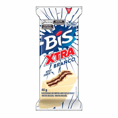 Chocolate Lacta Wafer Bis Xtra Branco 45g