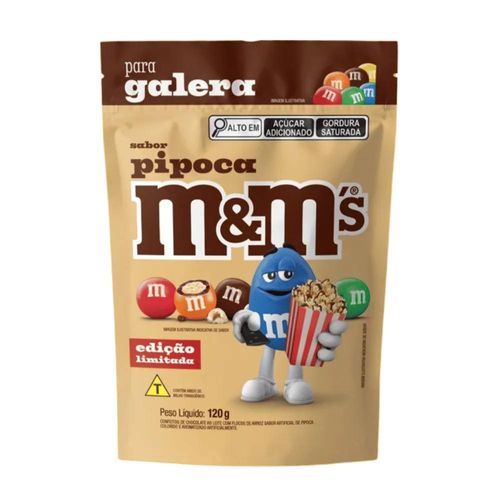 Confeitos de Chocolate ao Leite Pipoca MeM 120g