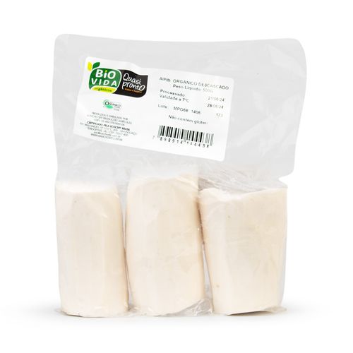 Aipim Descascado Orgânico Bio Vida + Quasi Pronto 500g
