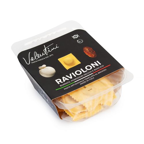 Massa Italiana Ravioloni Burrata e Tomate Seco Valentini 250g