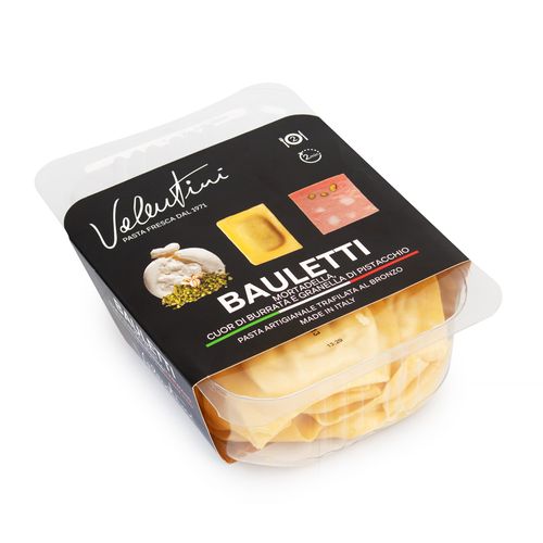 Massa Italiana Ravioloni Burrata e Mortadela com Pistache Valentini 250g