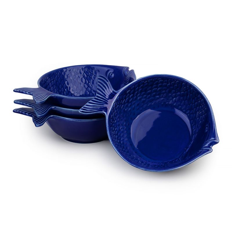 Jogo-4-Bowls-Ceramica-Peixes-Ocean-Azul-Wolff-Mesa