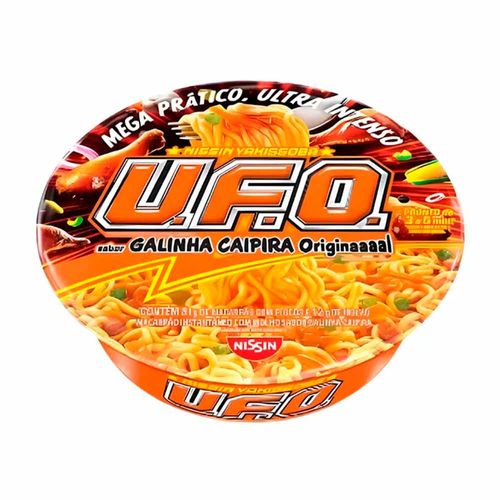 Macarrão Instantâneo Nissin U.F.O Galinha Caipira 97g