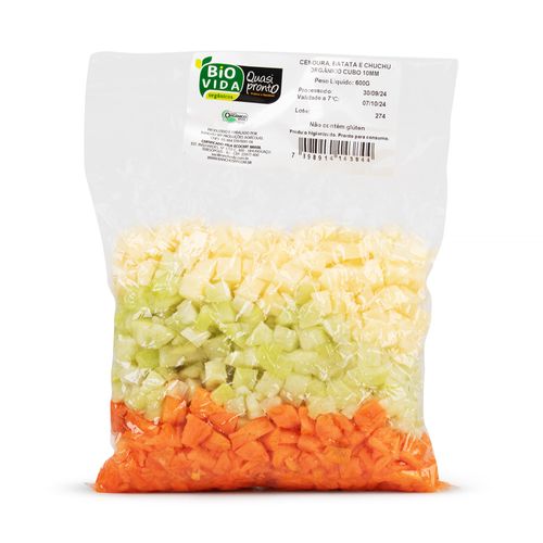 Cenoura Batata e Chuchu Orgânicos Bio Vida + Quasi Pronto 500g
