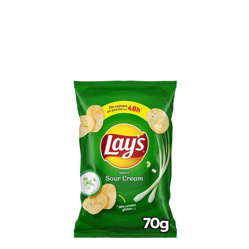 Batata-Frita-Lisa-Sour-Cream-Lays-70g