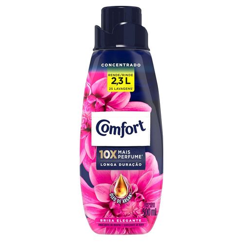 Amaciante de Roupa Concentrado Brisa Elegante Comfort Frasco Leve 500ml Pague 400ml