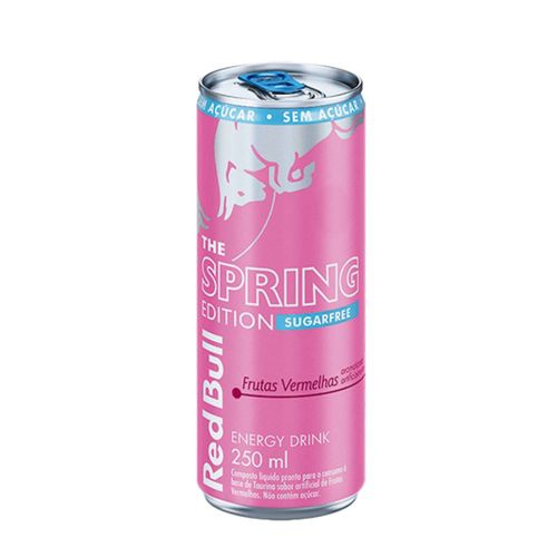 Bebida Energética Red Bull Frutas Vermelhas Sugar Free Lata 250ml