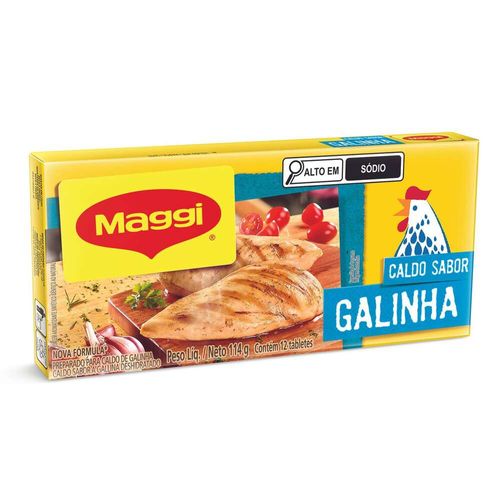Caldo Tablete Galinha Maggi Caixa 114g 12 Unidades