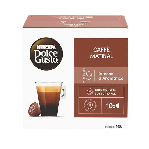 Cápsulas de Café Nescafé Dolce Gusto Caffè Matinal com 10 Unidades