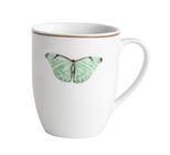 Caneca em Porcelana Borboleta L Hermitage 340ml