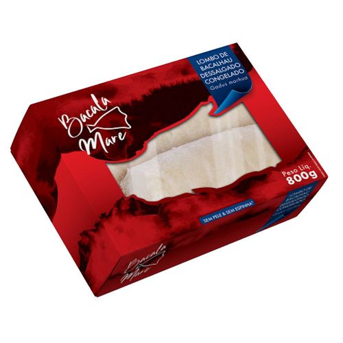 Lombo de Bacalhau Morhua Dessalgado Congelado 800g