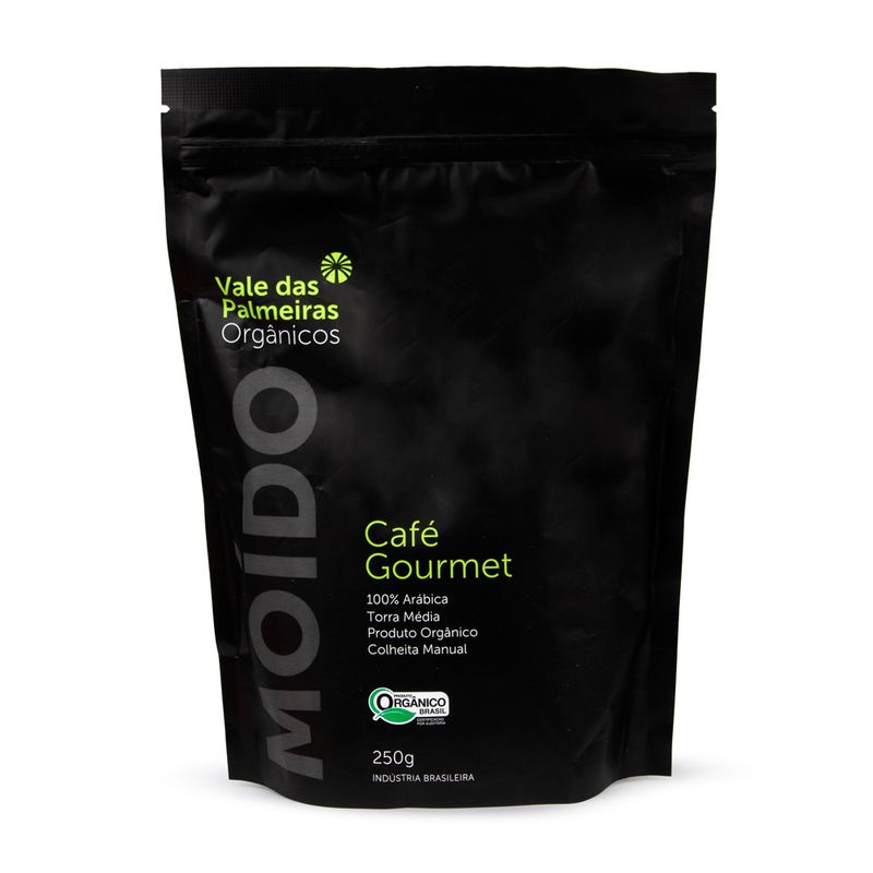 Cafe-Torrado-e-Moido-Organico-Vale-das-Palmeiras-Pacote-Com-Valvula--250g