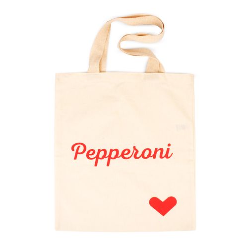 Ecobag em Tecido Retornável Amo Rio Pepperoni M