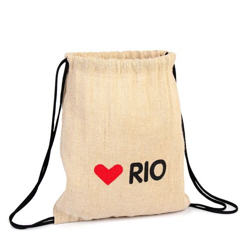 Mochila Ecobag Amo Rio Juta da Amazônia