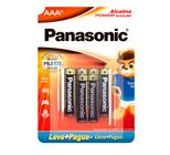 Pilha Panasonic Power Alkaline Palito AAA com 6 Unidades