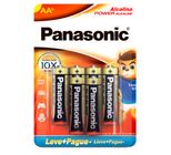 Pilha Panasonic Power Alkaline Pequena AA com 6 Unidades