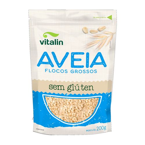 Aveia em Flocos Vitalin Sem Glúten 200g