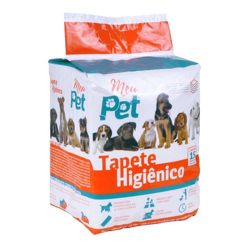 Tapete Higiênico Branco Meu Pet 15 Unidades