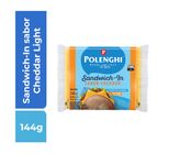 Queijo Sandwich-In Polenghi sabor Cheddar Light 144g