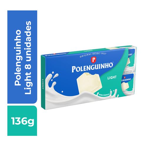 Queijo Processado Polenguinho Light 8 unidades 136g