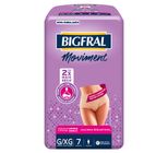 Roupa Íntima Descartável Feminina Bigfral G/XG com 7 Unidades