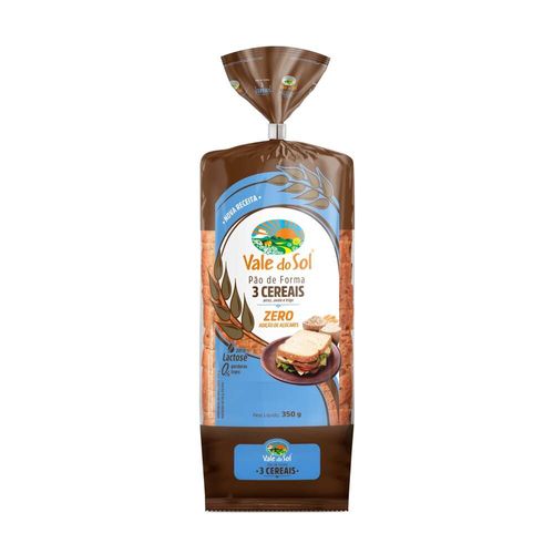 Pão de Forma Vale do Sol 3 Cereais 350g