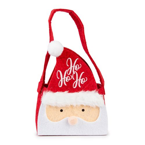 Bolsinha Noel Natal Vermelha e Branca 18cm x 11cm
