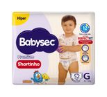 Fralda Babysec Premium Shortinho Hiper G com 52 Unidades