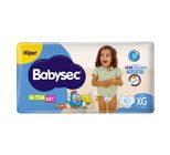 Fralda Babysec Ultra Sec Hiper XG com 60 Unidades