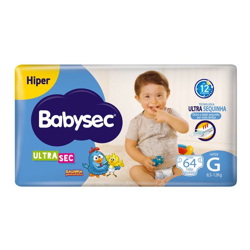 Fralda-Babysec-Ultra-Sec-Hiper-G-com-64-Unidades