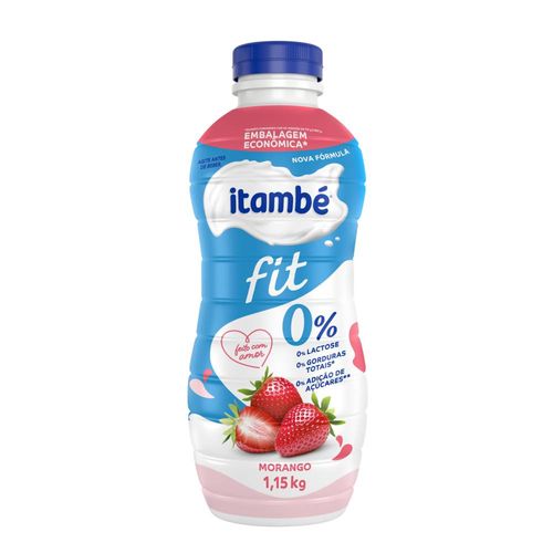 Iogurte Líquido Fit Zero Lactose Morango Itambé 1,15kg