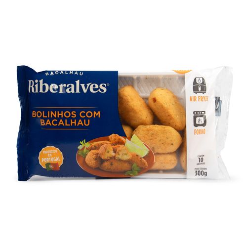 Bolinho de Bacalhau Riberalves Pré Frito 300g