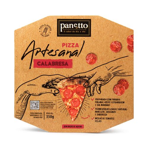 Pizza Artesanal Panetto Calabresa 350g