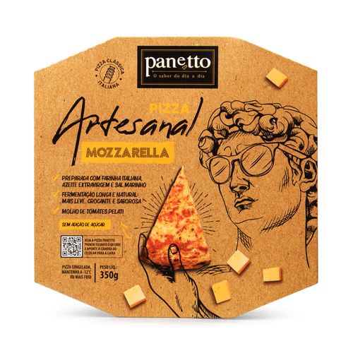 Pizza Artesanal Panetto Mozzarella 350g