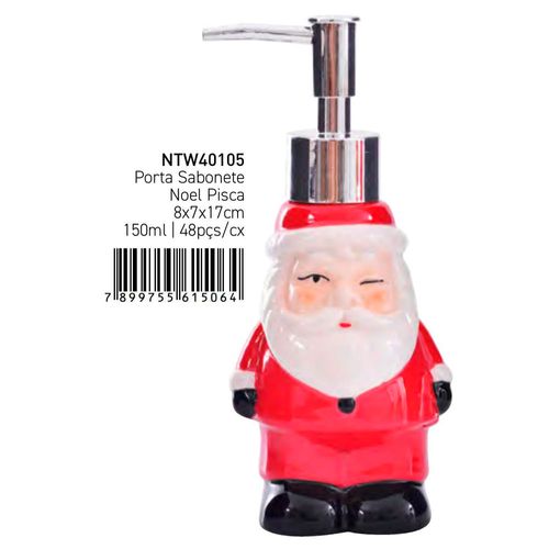 Porta Sabonete Papai Noel Piscando Wincy 150ml