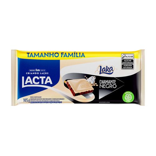Chocolate Lacta Laka e Diamante Negro 145g