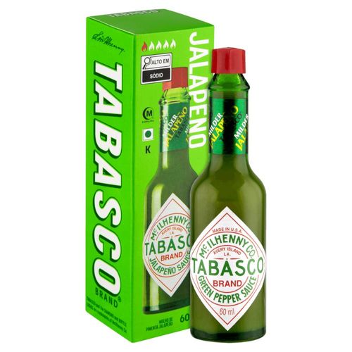 Molho De Pimenta Verde Tabasco Vidro 60ml