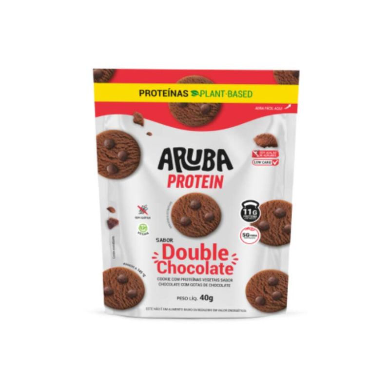 Cookie-Sem-Gluten-Aruba-Protein-Double-Chocolate-40g