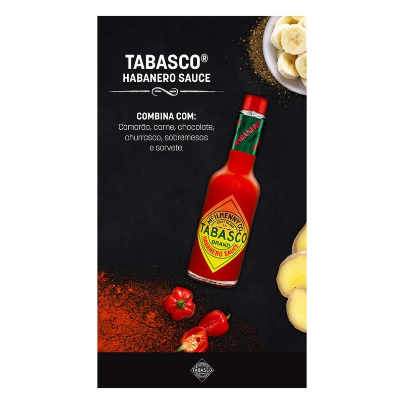 Molho-de-Pimenta-Habanero-Hot-Tabasco-Vidro-60ml