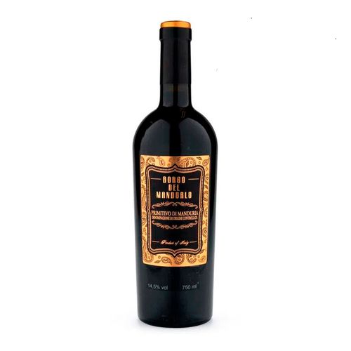 Vinho Tinto Italiano Borgo Del Mandorlo Primitivo Di Manduria Garrafa  750 mL