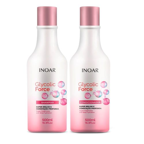 Kit Inoar Glycolic Force Shampoo + Condicionador 500ml