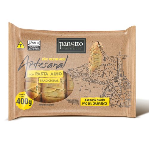 Pão de Alho Panetto Tradicional 400g