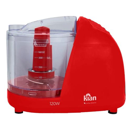 Mini Processador Vermelho 120W 127V Kian