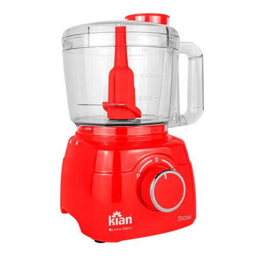 Processador de Alimentos Vermelho 350W 127V Kian
