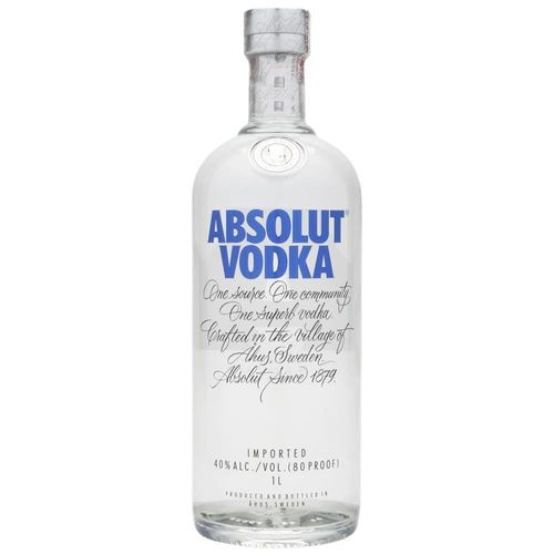 Vodka Absolut Garrafa 1 L