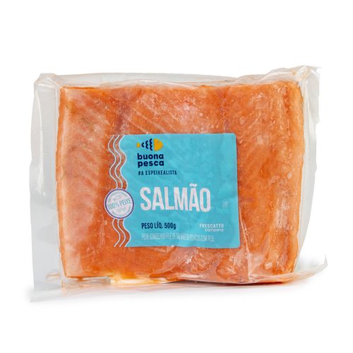 Filé de Salmão Premium Congelado Buona Pesca 500g