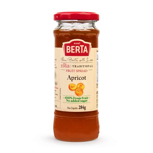Geleia Israelense Berta 100% Fruta Damasco 284g