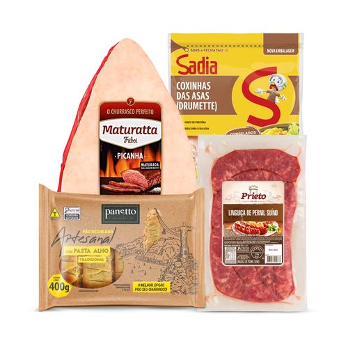 Kit Churrasco Básico para 4 Pessoas