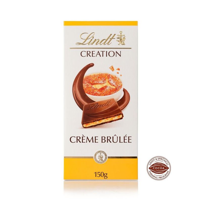 Chocolate-Lindt-Creation-com-recheio-Creme-Brulee-Tablete-150g